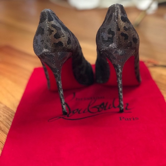 Christian Louboutin Fifi 100 Lame - Picture 2 of 4